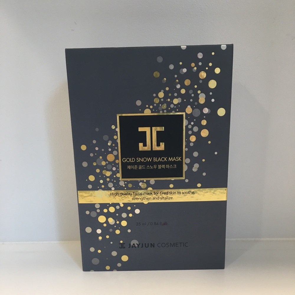 JAYJUN Gold Snow Black Mask